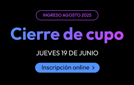 Comenzá tu carrera en agosto
